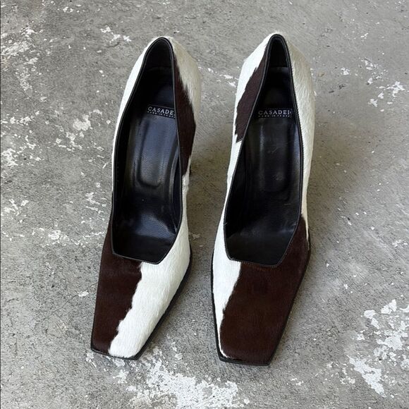 NWOT Casadei calf skin heels - Picture 1 of 10